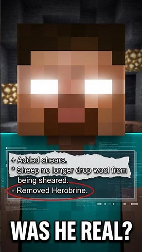 The Real Story Behind Herobrine #minecraft #shorts