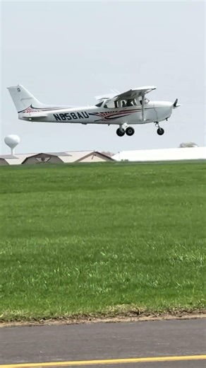 172 Strong Headwind Landing