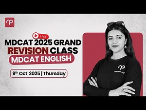 🔴 MDCAT 2025 Revision Class | MDCAT English | One-shot Lecture!