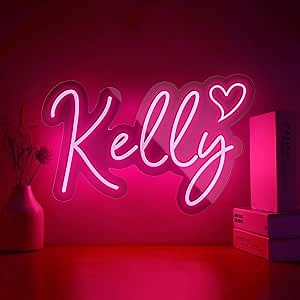 Custom Neon Signs for Wall Decor,Customizable Large Neon Lights Sign Dimmable,Personalized LED Name Signs for Wedding Family Birthday Party Bar Gift Unique Lighting Artwork Perfect for Your Space
