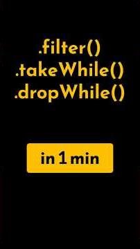 Java Streams filter() vs takeWhile() vs dropWhile() in 1 min | #geekific #streams #in1min