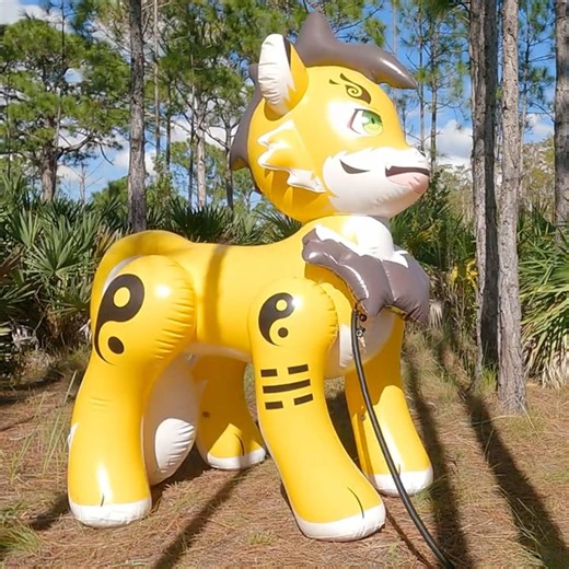 FengZheng the Inflatable Weasel Toy from MythAnimal Creations