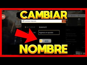 ✅COMO CAMBIAR EL NOMBRE EN FREE FIRE