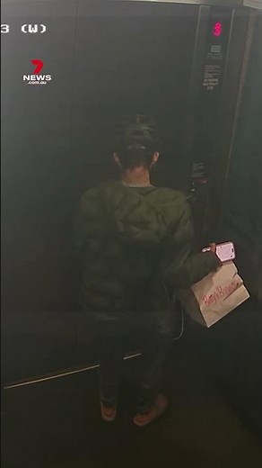 Delivery rider caught urinating in lift