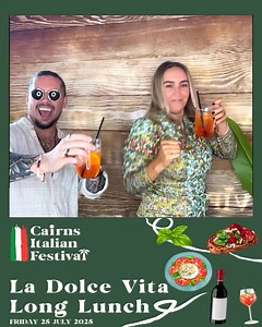Cairns Italian Festival 2025 has officially begun 🇮🇹 What a way to kick off the festivities at Ollie’s Italian Restaurant. See you at La Festa Food & Wine @ Fogarty Park tomorrow from 10am til late. Johnny & Inkie 🍝✌️ | Star 102.7 Cairns