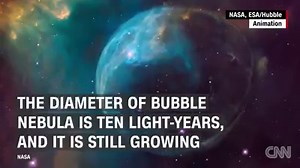 3.4K views · 254 reactions | The Hubble Telescope captured images of the Bubble Nebula, a massive dust and gas cloud 8,000 light-years away, giving us the best view to date. | CNN Travel | Facebook
