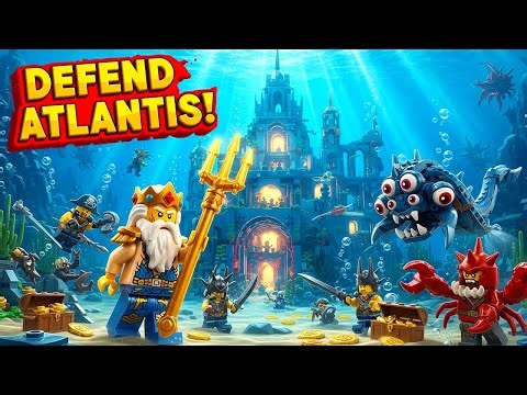 Admiral LEGO Neptune’s Defense of Atlantis 🐚 | LEGO Underwater Adventure Animation