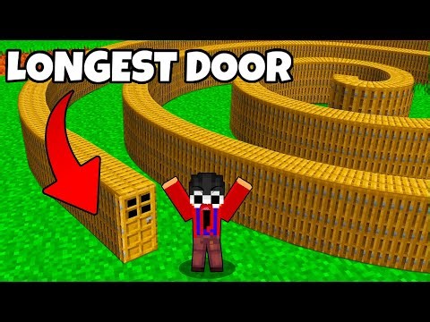 We Found the LONGEST DOOR in Minecraft...