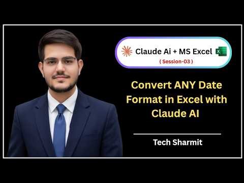 Convert ANY Date Format in Excel with Claude AI | Claude AI for Excel | Ep-03