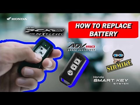 HOW TO OPEN AND REPLACE THE BATTERY OF REMOTE ON HONDA ADV 150 AND PCX 160