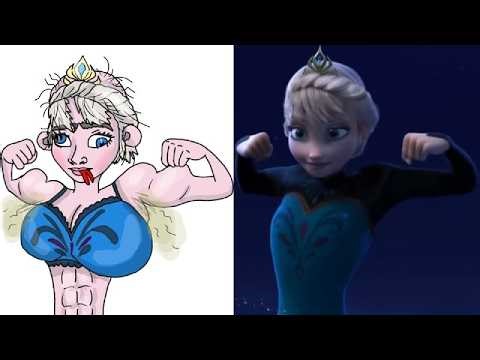 Frozen: Funny Elsa | Drawing Meme | Elsa - Let It Go!