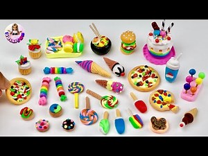 DIY How To Make Miniature Realistic Food Items with polymer clay | clay mini food tutorial | Part 2