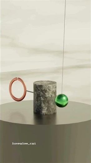 😮‍💨"The Perfect Pendulum Loop 🔁✨| made in blender for Fun! #blender3d #motiongraphics #shortvideo