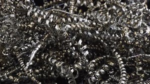 Metal Shavings Twisted Steel Colored Aluminum Spirals