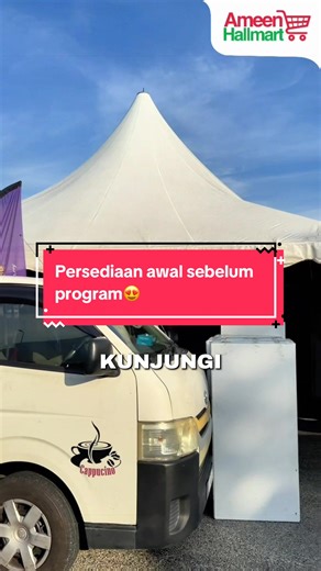 Persediaan awal sebelum mula program😍 📍Ijtima’ Antarabangsa Perpaduan Ummah kali ke-5 , 2-4 April 2026 Perkarangan Kompleks Sukan Negeri Terengganu, Kuala Nerus #AmeenHallmart #bmf #ijtima #ummah #fyp