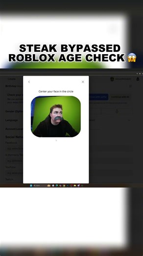 Steak Outsmarted Roblox Age Verification 😭