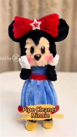 Handmade Pipe Cleaner Minnie Mouse Craft