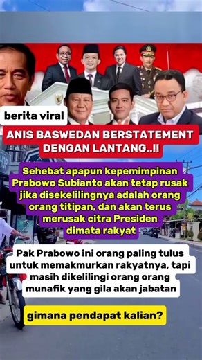 Anis Baswedan berstatemen dengan lantang #viral