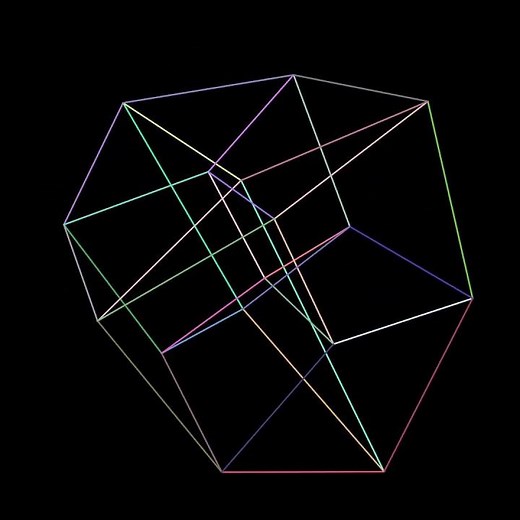 4D Hypercube Rotation - Seeing Beyond 3D Dimensions