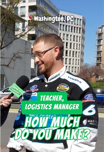 Why did this Teacher quit his job, and how much does he make now as a Logistics Manager? Washington, DC📍 (with @Hannah ) #salarytransparentstreet #salarytransparency #paytransparency