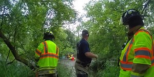 Two women rescued from Rock River after kayaks capsize