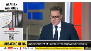 45K views · 210 reactions | BREAKING: The Royal Liverpool University Hospital has declared a critical incident due to an "exceptionally high" demand on A&E and high number of flu cases Latest ➡️ https://trib.al/raPZgmq  Sky 501, Virgin 602, Freeview 233 and YouTube | Sky News | Facebook