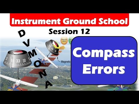 Instrument Ground School 12: Compass Errors (DVMONA)