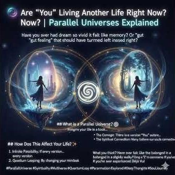 🌌 Are "You" Living Another Life Right Now? | Parallel Universes Explained, beginner-friendly
