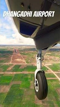 Front Gear View Landing at Dhangadhi Airport | East Side Approach ✈️ | 1800m Runway