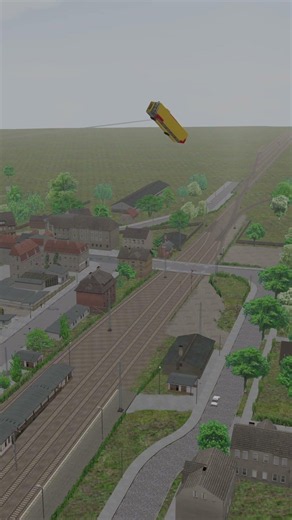 Launching busses in Omsi 2 #omsi2 #gaming #physics #shorts #bussimulator #bussimulator