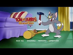 Tom & Jerry: Greatest Chases Vol.2 (2000) Brazilian/US DVD Menu Walkthrough