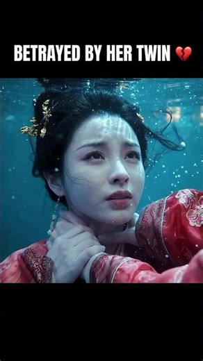 She pretended to be dead to survive the drowning! 💧🔥 #WhereTheMaskEnds #shorts #cdrama