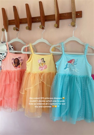 How cute are these new princess dresses for toddlers?!??? Only $15!!! Added to the link in my bio!💞 #princessdresses #disneyprincess #disneydress