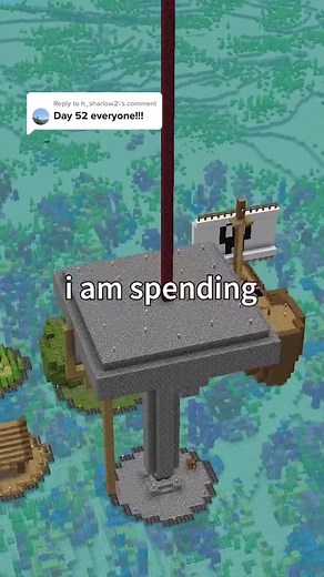 Reply to @h_sharlow2 Day 52/100 I messed up bad… 😬 #fypシ #minecraft #minecraftchallenge #dream #sub2foofmello #minecraft100days