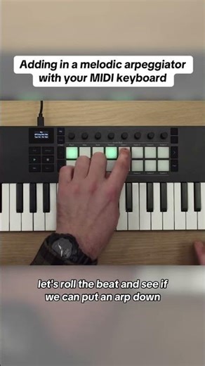 Adding in a melodic arpeggiator with your MIDI keyboard