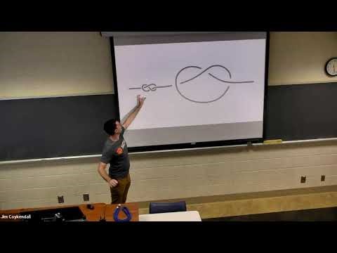 Can you untie a knot with another knot? Math Club 10/3/2025, Ben Gobler speaking.