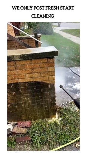 FreshStartCleaning on Instagram: "Welcome to @FreshStartCleaning, where dirt and grime don’t stand a chance against the mighty power of the washer! Watch as years of built-up filth vanish in seconds, leaving surfaces looking brand new. From dirty driveways to grubby patios, we’ve got all the satisfying transformations that make you want to watch the power washing magic happen over and over again! Follow along for your daily dose of pressure-washing satisfaction and ultimate clean-up goals. Follo