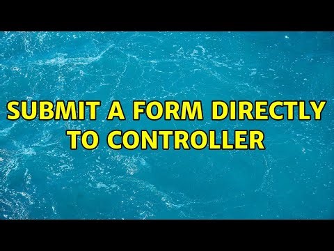 Submit a form directly to controller