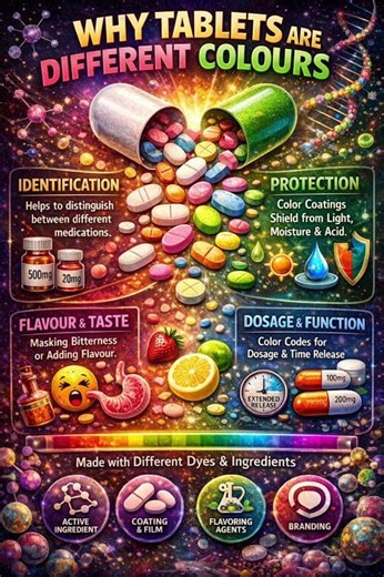 _Why are tablets different colours? 💊🌈_
