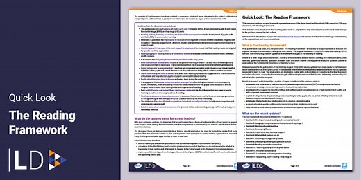 Quick Look: The Reading Framework