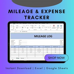 Mileage Tracker Excel Vorlage: Spesen-Tracker, Erstattungsrechner (Digitaler Download) - Etsy.de