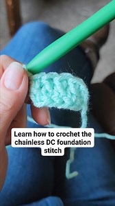 Chainless DC foundation stitch | My Knotty Hobby
