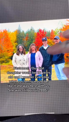 em • grief & memorial art 🤍 on Instagram: "a complete family photo for the very first time with their angel 😇 #stillborn #stillbornstillloved #grief #griefjourney #livingwithgrief #griefsupport #memorialart #childlossgrief #childloss"