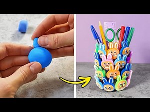 🎨 POLYMER CLAY DIY 💖 How to Make Cute & Colorful Crafts at Home