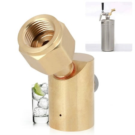 Practical Soda Accessories CO2 Valve Adapter, Brass Refill Adapter, With Release Valve For  For - Walmart.ca