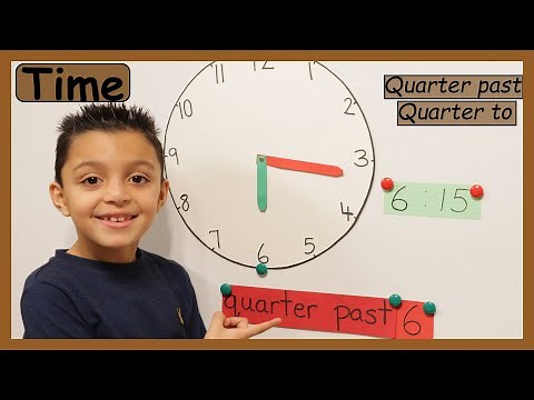 Time | Quarter past, quarter to | 12 hour clock | Telling time | Maths with Nile