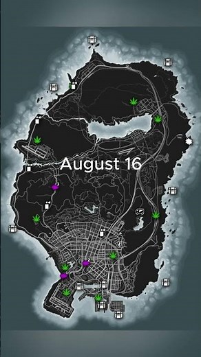 Street dealers & Gun Van Locations Daily & Ship Wreck & LS Tags Hidden caches August 16 GTA 5 online