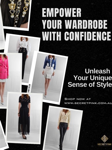 🌟 Empower Your Wardrobe with Confidence 🌟 At Secret Pink, we believe in helping you unleash your unique sense of style. Whether you're dressing up for a special occasion or adding a touch of flair to your everyday look, we've got you covered. ✨ We Know Your Style ✨ Get Ready to Impress Explore our latest collection and find pieces that make you feel empowered and confident. Shop now and transform your wardrobe with Secret Pink! ✨ Available now at www.secretpink.com.au! ✨ #SecretPink #FashionWi
