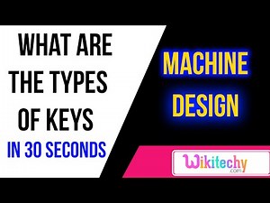 What are the types of keys | Machine design Interview Questions | Mechanical Engineering Questions