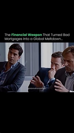 Advice from traders on Instagram: "Collateralized debt obligation.” It sounds technical, but it’s the key reason a housing downturn became a global economic collapse. A CDO bundled thousands of mortgages good and bad into a single financial product and sold it as “safe” to investors. By mixing risky loans with solid ones and relying on generous credit ratings, Wall Street spread hidden risk across banks, pensions, and economies worldwide. As memorably explained by Anthony Bourdain in The Big Sho